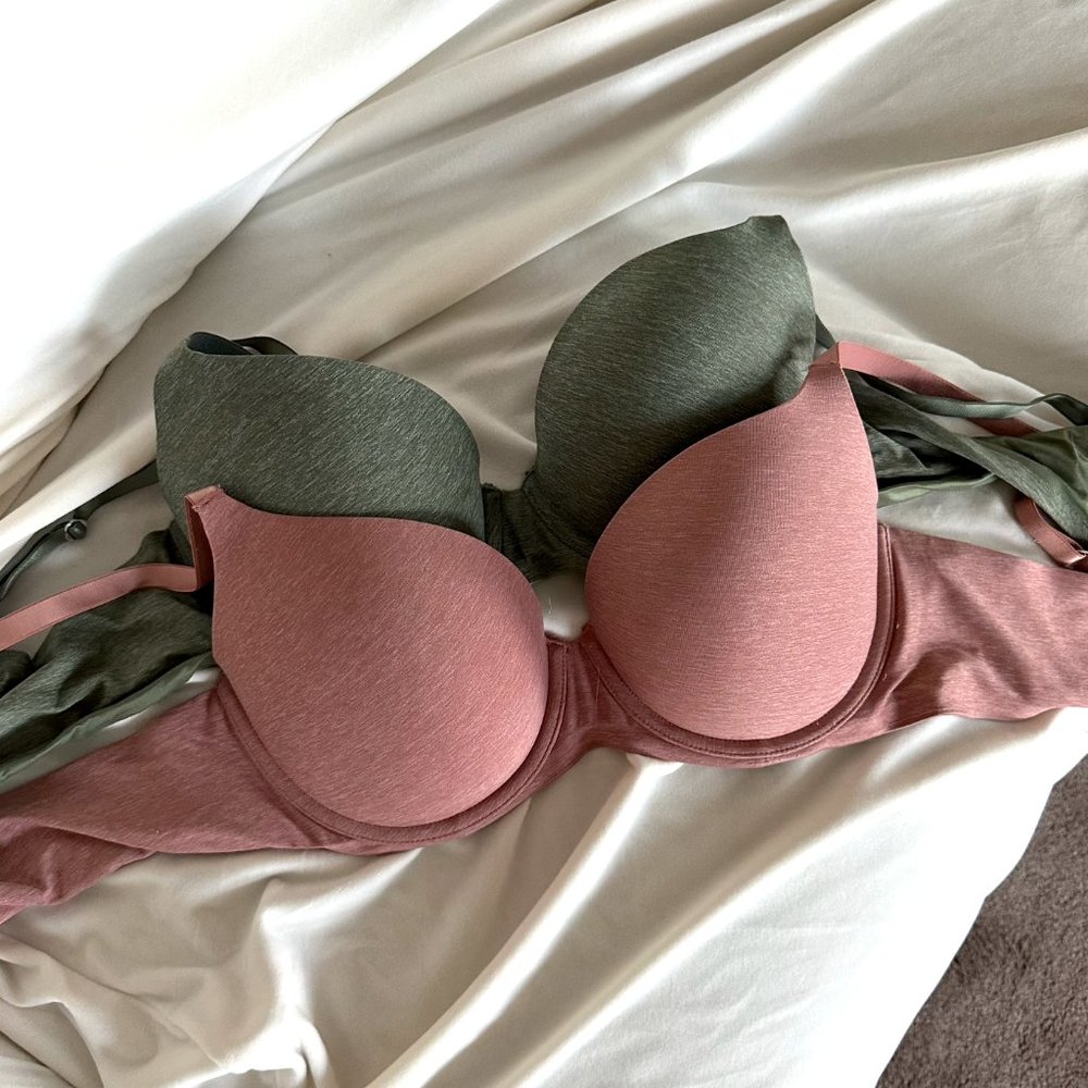 Bundle: Two Aerie Sunnie Demi Push Up Bras (36D)